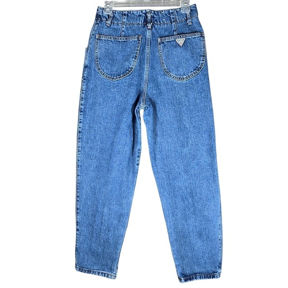 Guess Denim - Vtg 80s Guess Pleated High Rise Tapered Jeans Size 2 Made in USA 26x27